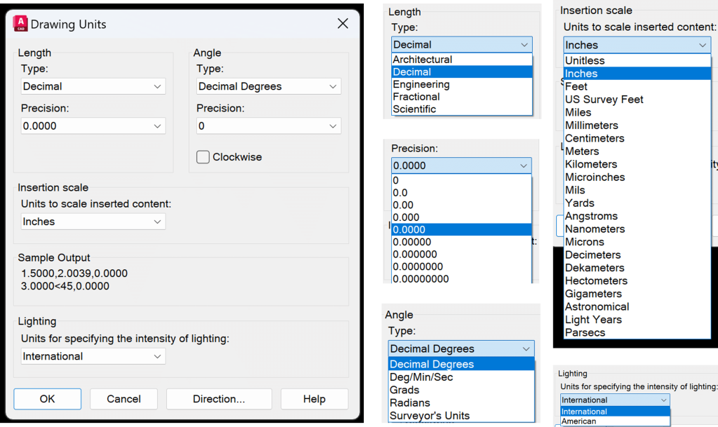 AutoCAD Units and Limits