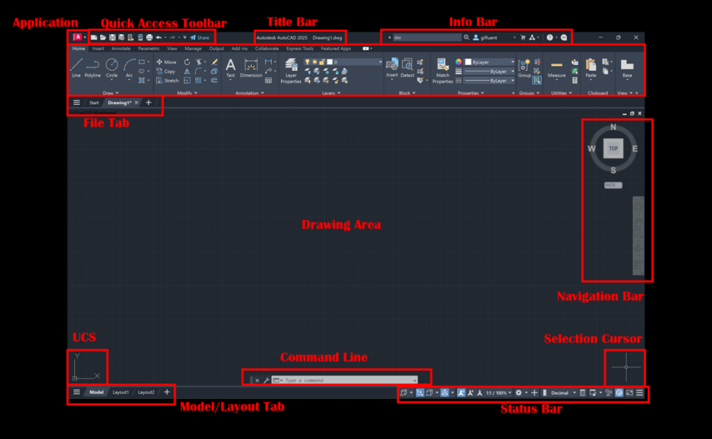 AutoCAD User Interface