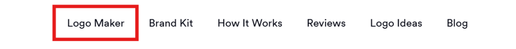 Looka Logo Maker Step 1